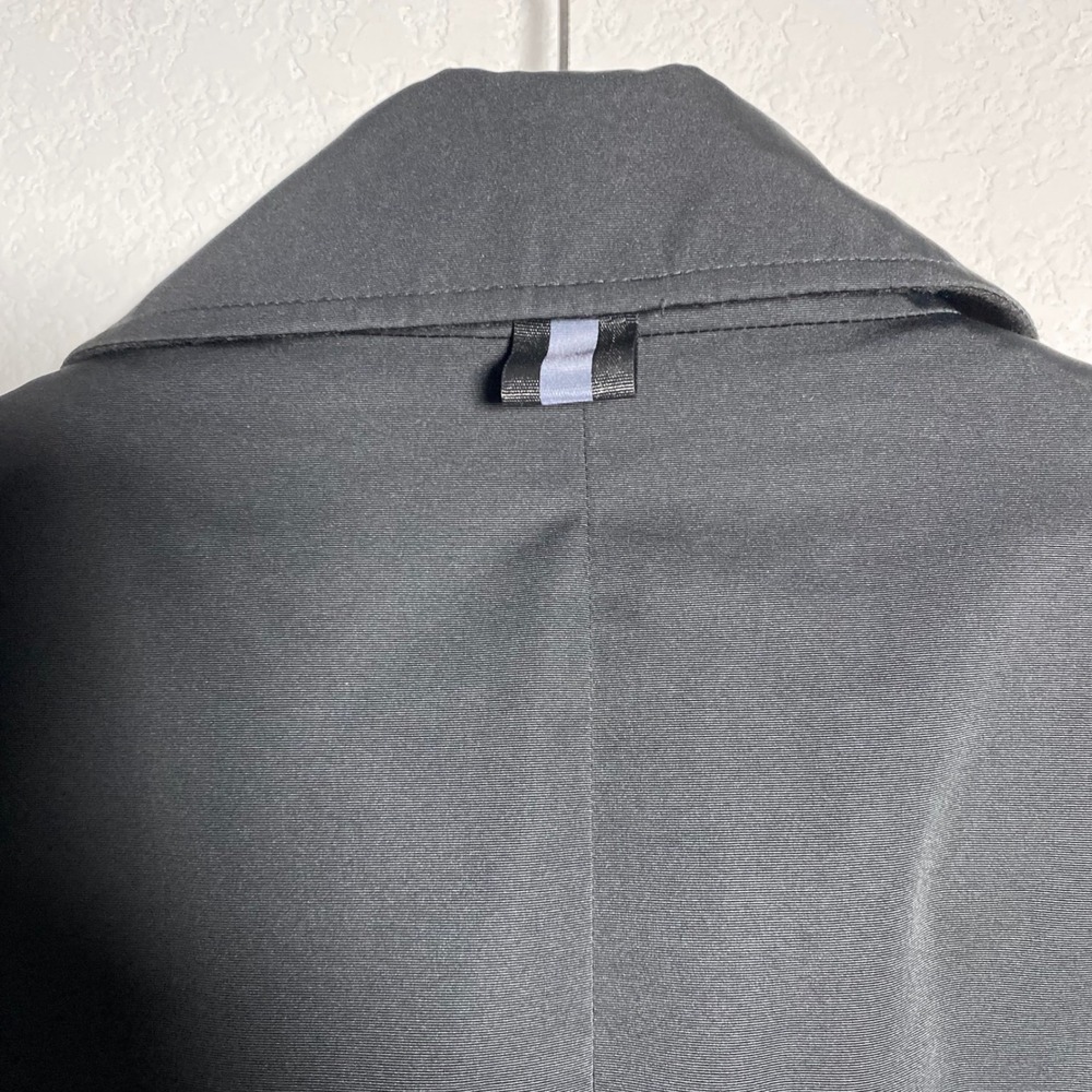 NWOT American Airlines Mens XL Black Quilted Lined Overcoat Long Trench Coat - Picture 12 of 14
